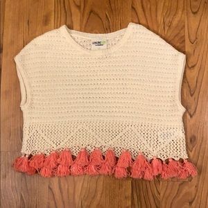 OshKosh Genuine Kids cropped poncho sweater